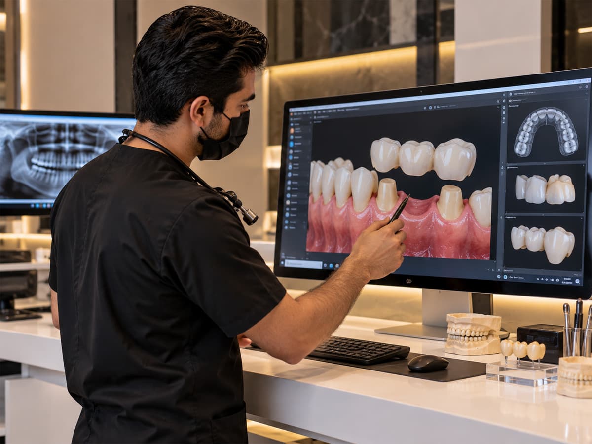 Patient candidate evaluation for Dental Veneers, Crowns & Bridges in Karachi