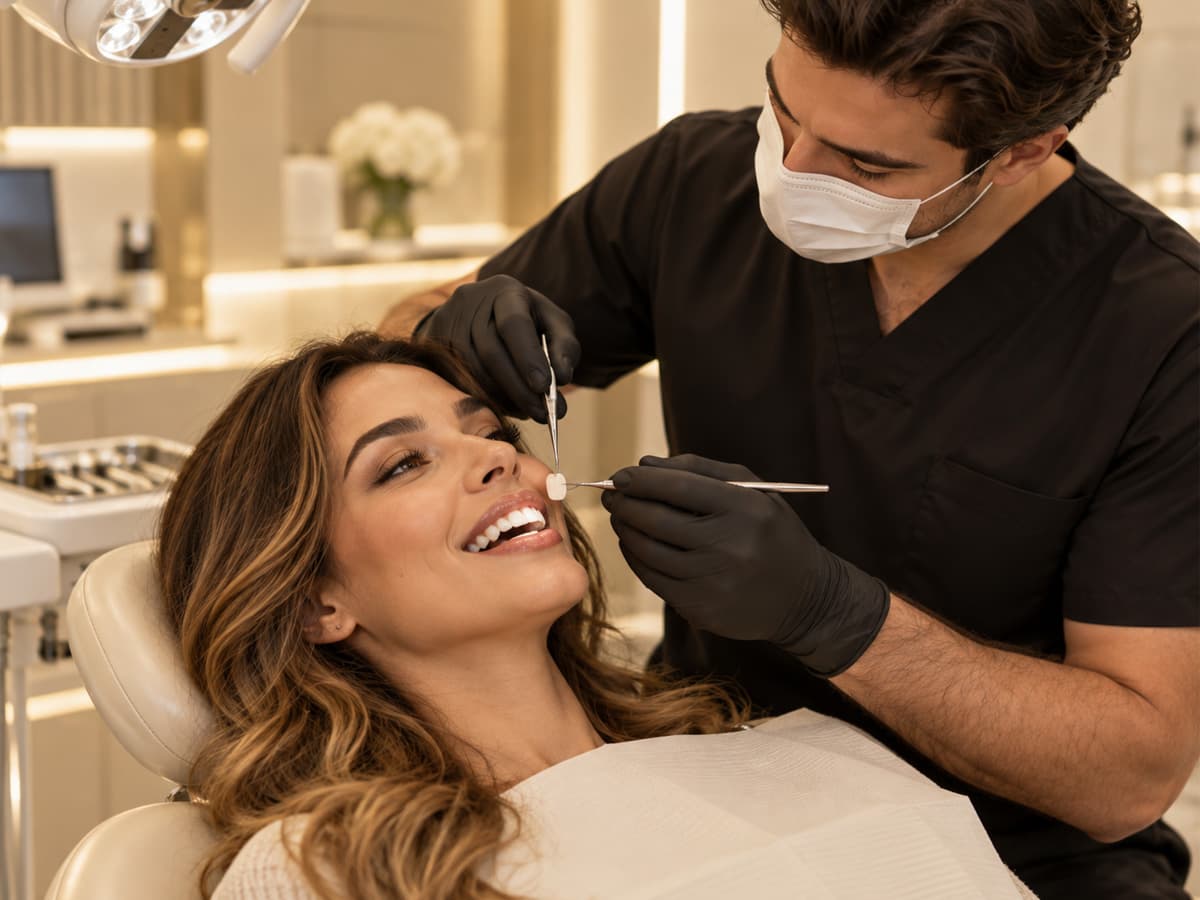 Patient candidate evaluation for Hollywood Smile Makeover in Karachi