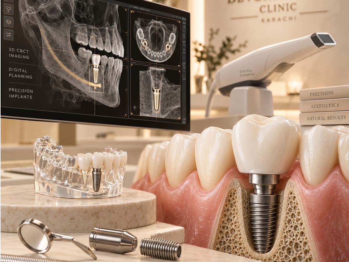 Dental Implants treatment at Beverly Hills Clinic Karachi