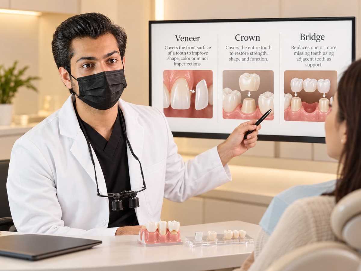 Dental Veneers, Crowns & Bridges at Beverly Hills Clinic Karachi