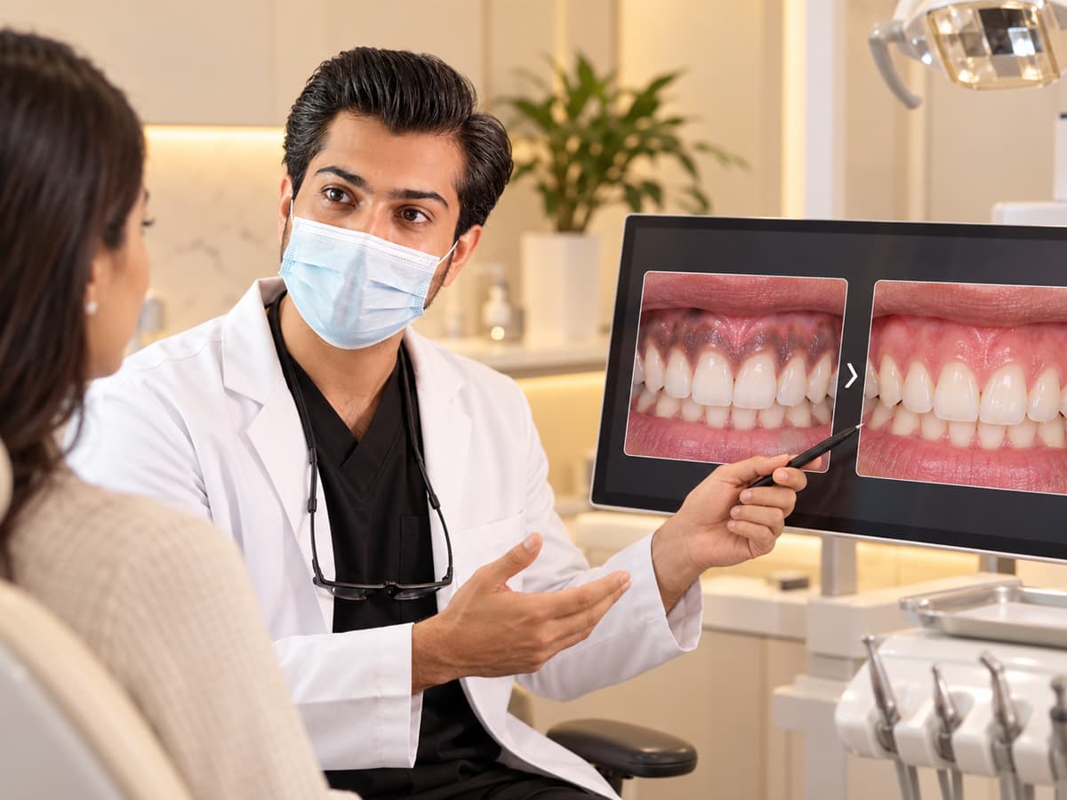 Gum Depigmentation at Beverly Hills Clinic Karachi