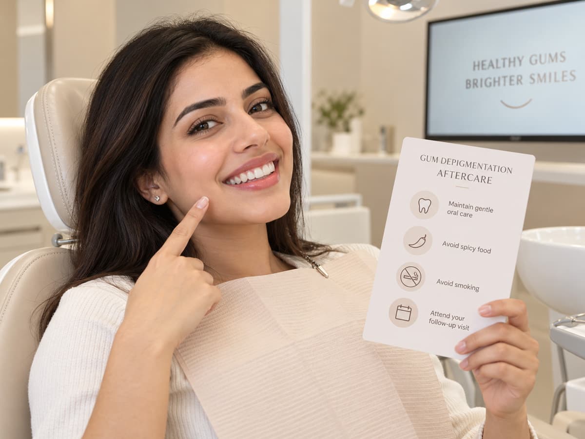 Gum Depigmentation clinical advantages and professional treatment in DHA Karachi